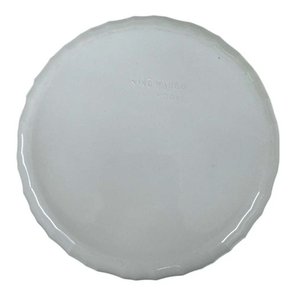 vintage Corning Ware French White ribbed F-16-B 500ml bowl casserole Ramekin